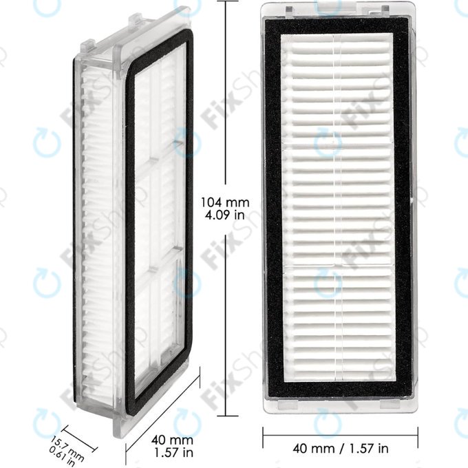 Filtre HEPA, 2 pièces pour Xiaomi Dreame L20 Ultra, X20 Pro, X20 Pro Plus