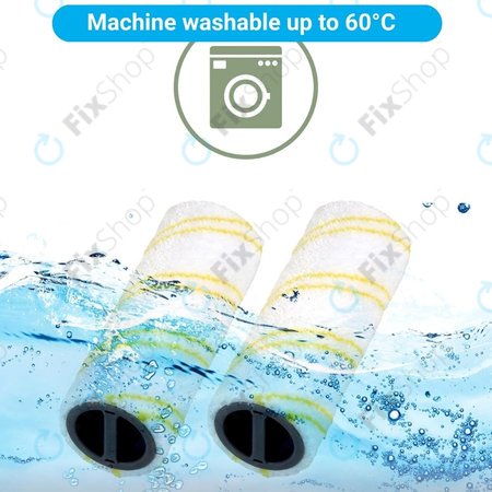 Kärcher FC 3, FC 5, FC 7 - Jeu de rouleaux multi-surfaces (Jaune)