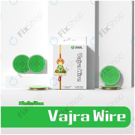 2UUL - Vajra Wire - Fil de séparation LCD ultra-Fin (0,035 mm x 100 m) - 5pcs