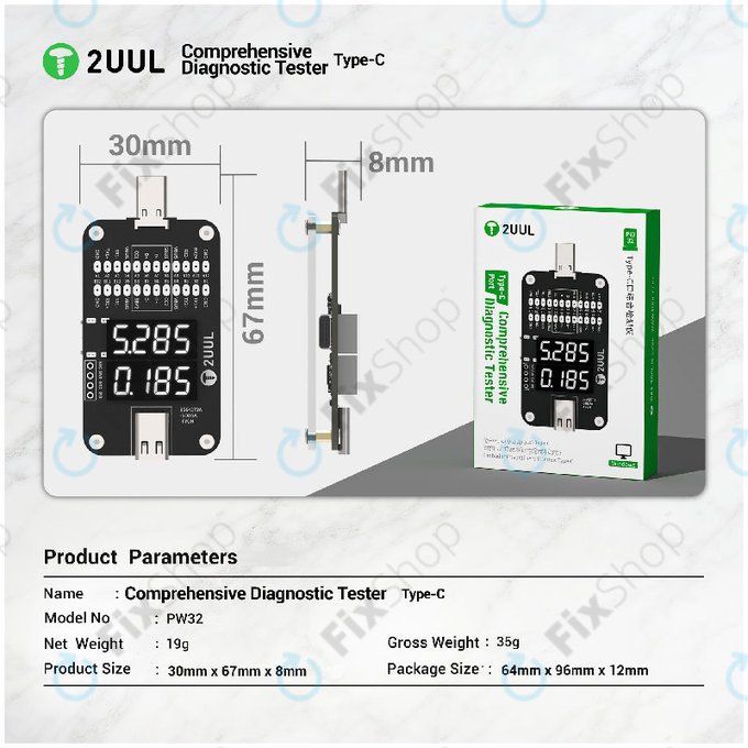 Testeur de diagnostic complet, 2UUL PW32