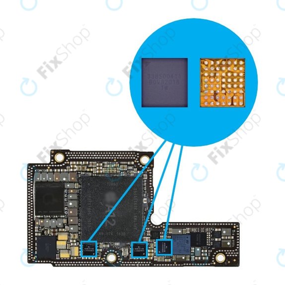 Apple iPhone XR, XS, XS Max, 11, 11 Pro, 11 Pro Max - Petit circuit intégré audio 338S00411