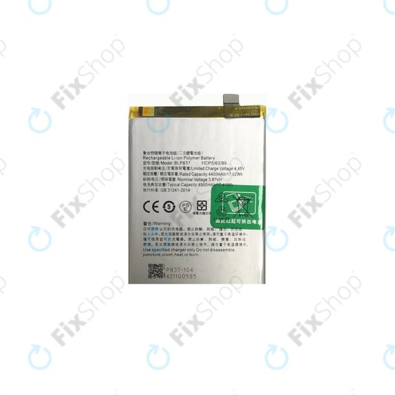 Oppo Reno 8 Pro CPH2357 - Batterie BLP837 4500mAh