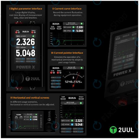 Testeur USB de tension et de courant (multimètre), 2UUL PW11