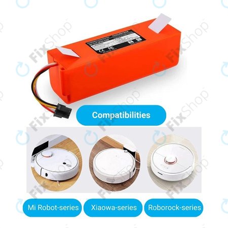 Xiaomi Roborock-series, Mi Robot Vacuum Mop 1S, Xiaowa-series - Batterie BRR-2P4S-5200S Li-Ion 5200mAh