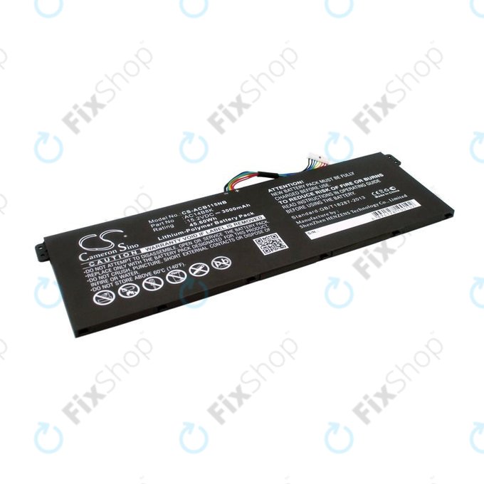 Batterie pour Acer Aspire 5, 7 E5, V3, Chromebook 11, 13, 15, 3000mAh, Li-Pol, 15.2V, AC14B18K, HQ