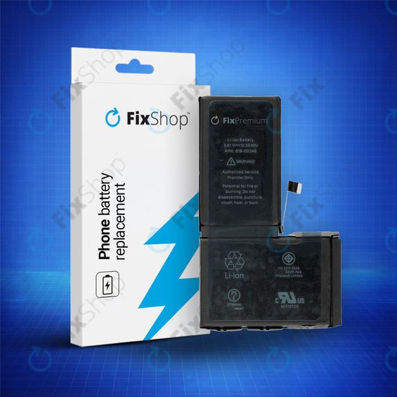Batterie pour iPhone X, 2716mAh, FixPremium