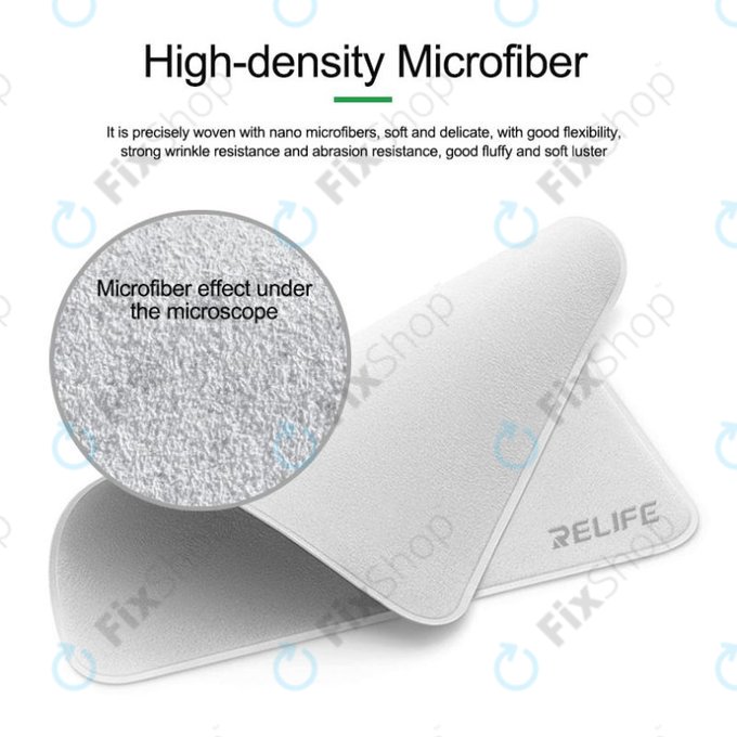 Relife RL-045C - Chiffon de polissage en microfibre à double couche