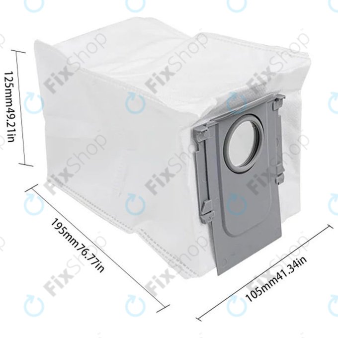 Sac à poussière, 2 pièces pour Xiaomi Roborock Q Revo, Dyad Pro, Dyad Pro Combo