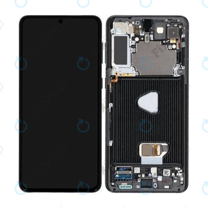 Samsung Galaxy S21 Plus G996B - Écran LCD + Écran tactile + Cadre (Phantom Black) - GH82-24554A, GH82-24553A, GH82-27267A Genuine Service Pack