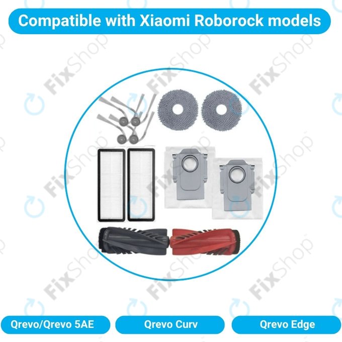 Xiaomi Roborock Qrevo, Qrevo Curv, Qrevo Edge, Qrevo 5AE - Ensemble complet
