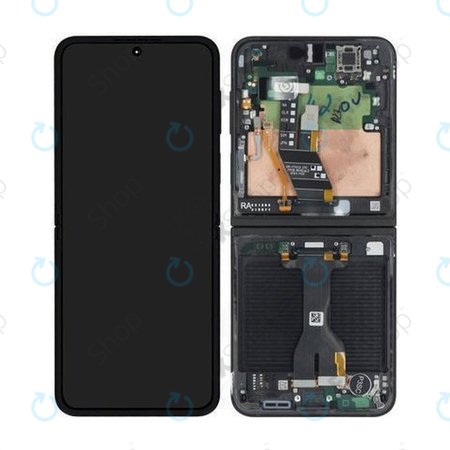 Samsung Galaxy Z Flip 7 FE F761B - Ecran LCD + Ecran Tactile + Cadre (Black) - GH82-37734A Genuine Service Pack