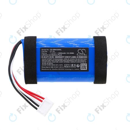 Batterie pour Sony SRS-XB31, 3000mAh, Li-Ion, 7.4V, ST-06, HQ
