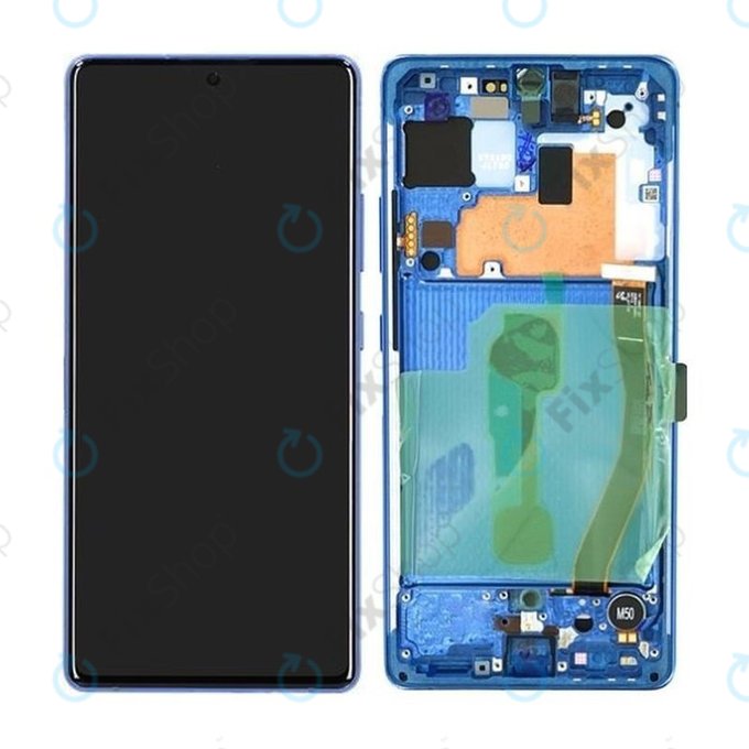 Samsung Galaxy S10 Lite G770F - Écran LCD + Écran tactile + Cadre (Bleu prisme) - GH82-21672C, GH82-22044C, GH82-22045C, GH82-21992C, GH82-22045C Genuine Service Pack