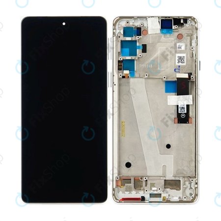 Motorola Edge 20 XT2143 - Écran LCD + Écran tactile + Cadre (Blanc givré) - 5D68C19194 Genuine Service Pack