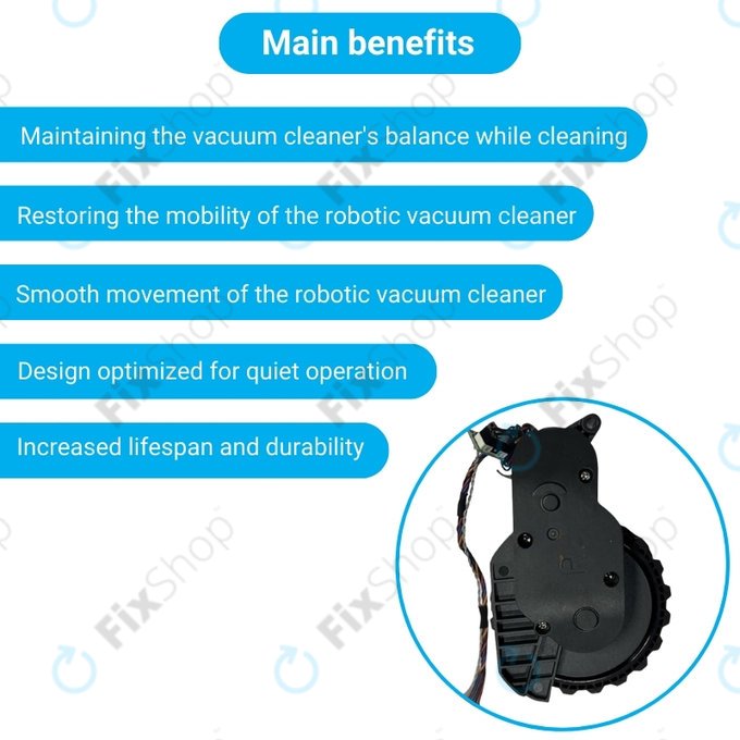 Xiaomi Roborock S5 Max, S6 Pure, S7 - Moteur de roue (droite)