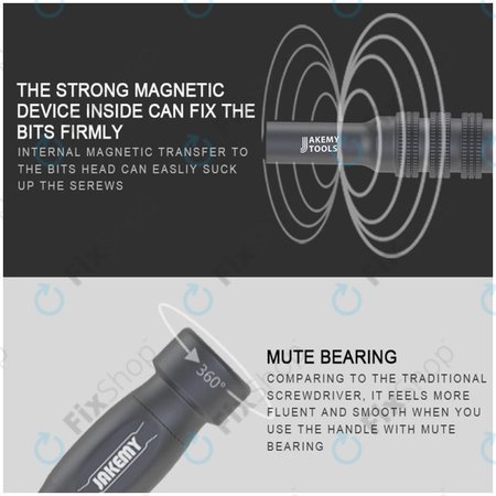 Jakemy JM-8172 - Ensemble d'outils de réparation multifonctionnels professionnels 73 en 1