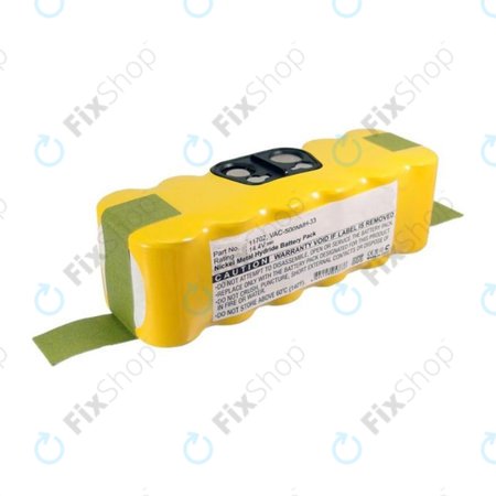 iRobot Roomba 500, 600, 700, 800, 900-series, R3, Scooba 450, Vileda 137173 - Batterie 11702, GD-Roomba-500, VAC-500NMH-33 Ni-MH 14.4V 3500mAh