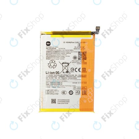 Batterie pour Xiaomi 14C 4G, POCO C75, BN5X, 1330101000187A, Genuine Service Pack