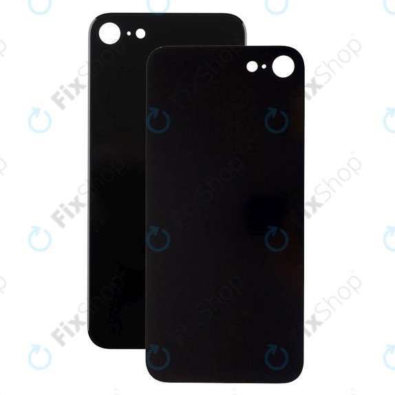 Apple iPhone SE (3rd Gen 2022) - Verre du boîtier arrière avec plus grand trou pour la caméra (Midnight)