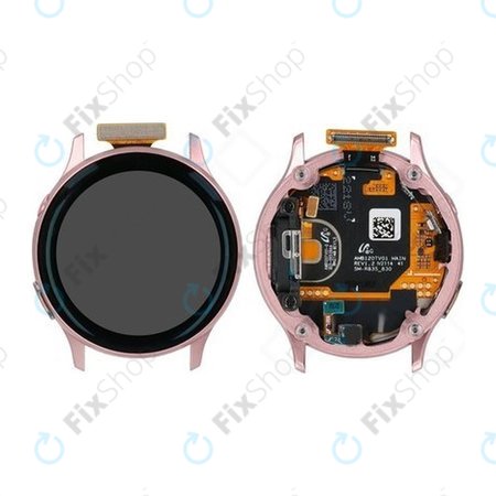 Samsung Galaxy Watch Active 2 40 mm R830, R835 - Écran LCD + Écran tactile + Cadre (Or) - GH82-21104B Genuine Service Pack