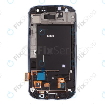 Samsung Galaxy S3 i9300 - Écran LCD + Écran Tactile + Cadre OLED (Bleu Galet)