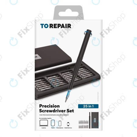 SBS - Jeu de tournevis de précision avec poignée magnétique 25en1