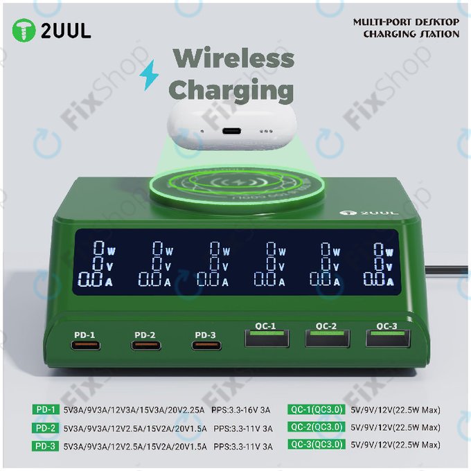 Chargeur de bureau multi-ports, 2UUL PC11