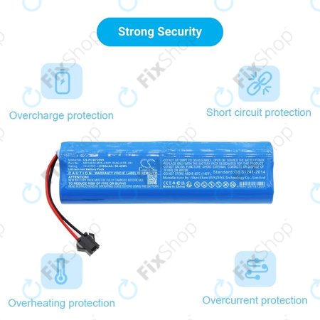 Xiaomi Roidmi EVE Plus, Viomi, Lydsto, Proscenic, Tefal - Batterie NR18650 M26-4S2P, SUN-INTE-181, H18650CH-4S2P Li-Ion 14.4V 6700mAh HQ