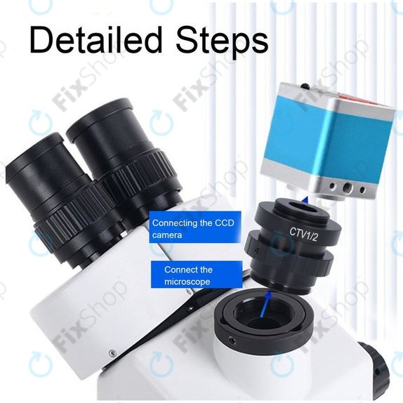 Adaptateur CTV 1/2" C-Mount pour microscope