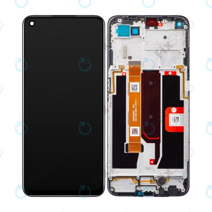 Oppo A54 5G, A74 5G - Écran LCD + Écran tactile + Cadre (Noir fluide) TFT