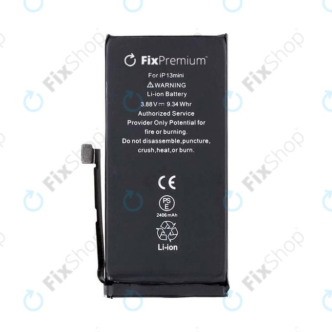 Batterie pour iPhone 13 Mini, 2406mAh, DIAGNOSTIC