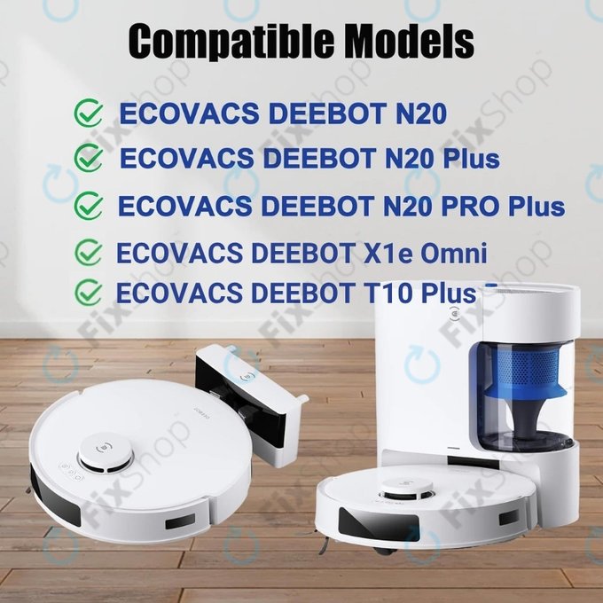Filtre HEPA, 2 pièces pour Ecovacs Deebot N20, N20 Plus, N20 Pro Plus