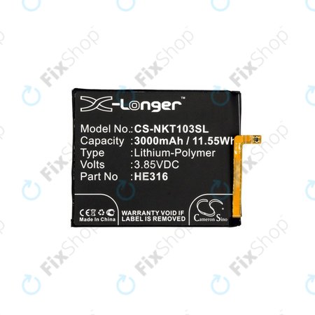 Nokia 6 - Batterie HE335 3000mAh QG