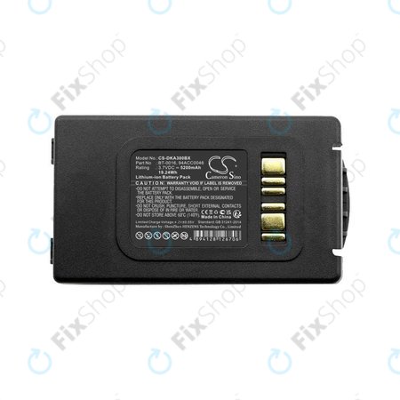 Batterie pour Datalogic Skorpio X3, Skorpio X4, 5200mAh, Li-Ion, 3.7V, BT-0016, HQ