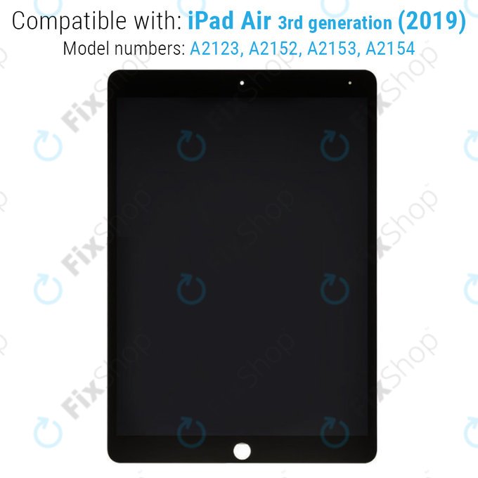 Apple iPad Air (3rd Gen 2019) - Écran LCD + Écran tactile (Black) Refurbished