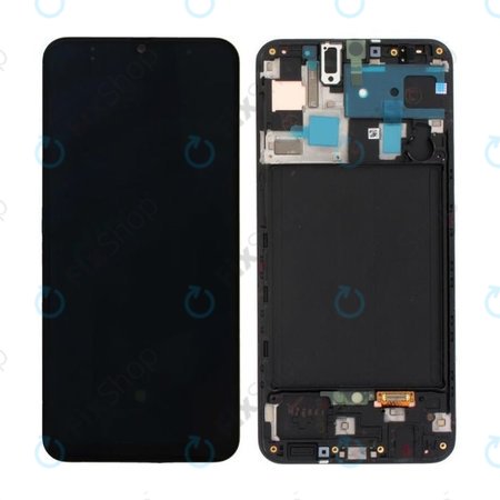 Samsung Galaxy A50 A505F - Ecran LCD + Ecran Tactile + Cadre (Noir) - GH82-19204A, GH82-19713A, GH82-19714A, GH82-19289A Genuine Service Pack