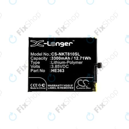 Nokia 8.1 (Nokia X7) - Batterie HE362, HE363, HE377 3300mAh HQ