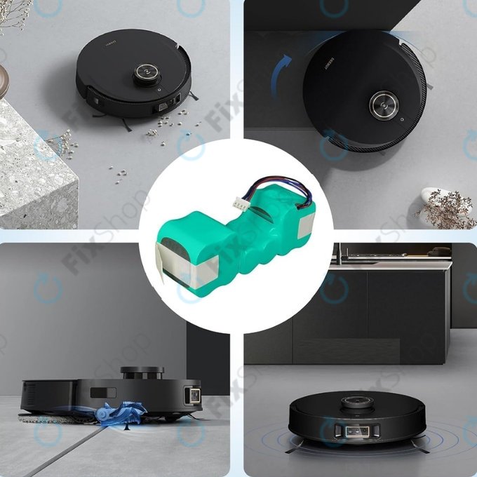 Ecovacs Sweeper-series, Deebot Ozmo-series - Batterie DM88 Ni-MH 12.0V 3000mAh
