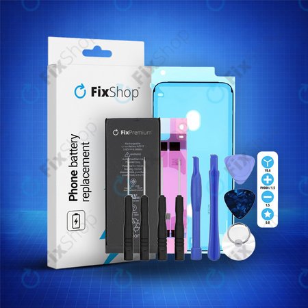 Apple iPhone SE (2nd Gen 2020) - Batterie 1821mAh FixPremium + Adhésif pour Batterie + Adhésif pour LCD + Kit d'outils - Multipack