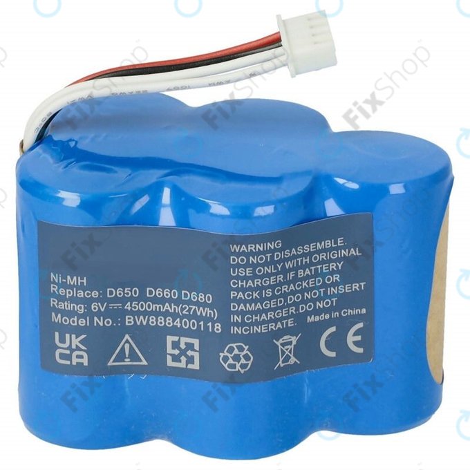 Ecovacs Deebot D-series - Batterie LP43SC3300P5 Ni-MH 6.0V 4500mAh