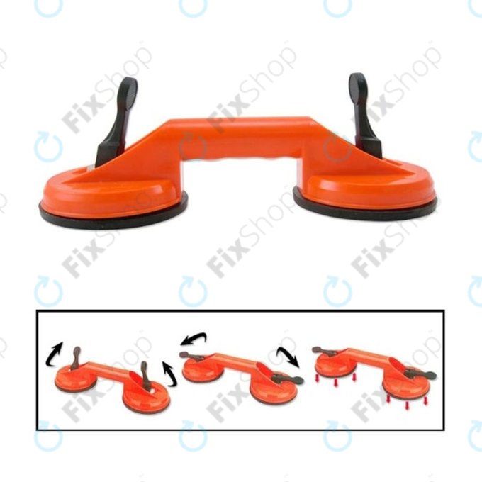 Double ventouse en plastique et caoutchouc pour dispositifs d'ouverture