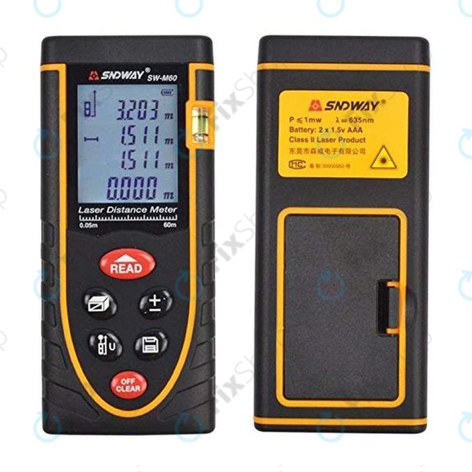 SNDWay SW-M60 - Règle électronique laser de haute précision (60 m)