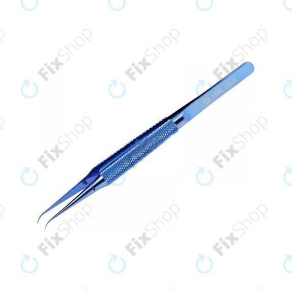 2UUL Tête incurvée BlueT – Pince à épiler en alliage de titane pour un saut de fil précis (0,1 mm)