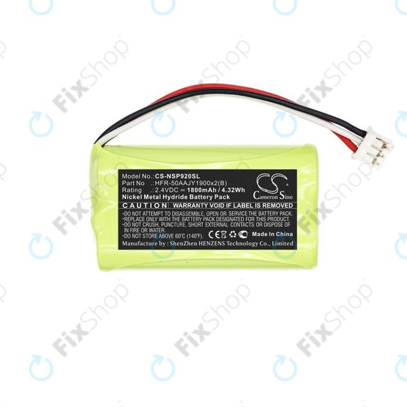 Batterie pour Nvidia P2920, Nvidia Shield Game Controller, 1800mAh, Ni-MH, 2.4V, HFR-50AAJY1900x2(B), HQ