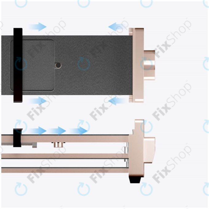 Refox RS50 - Ouvre-téléphone portable et fixation de serrage (2en1)