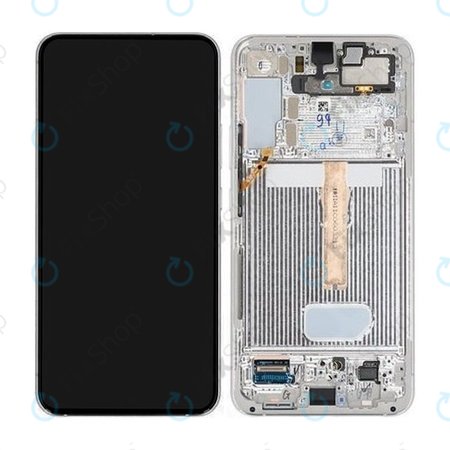 Samsung Galaxy S22 Plus S906B - Écran LCD + Écran Tactile + Cadre (Blanc Phantom) - GH82-27500B, GH82-27501B Genuine Service Pack