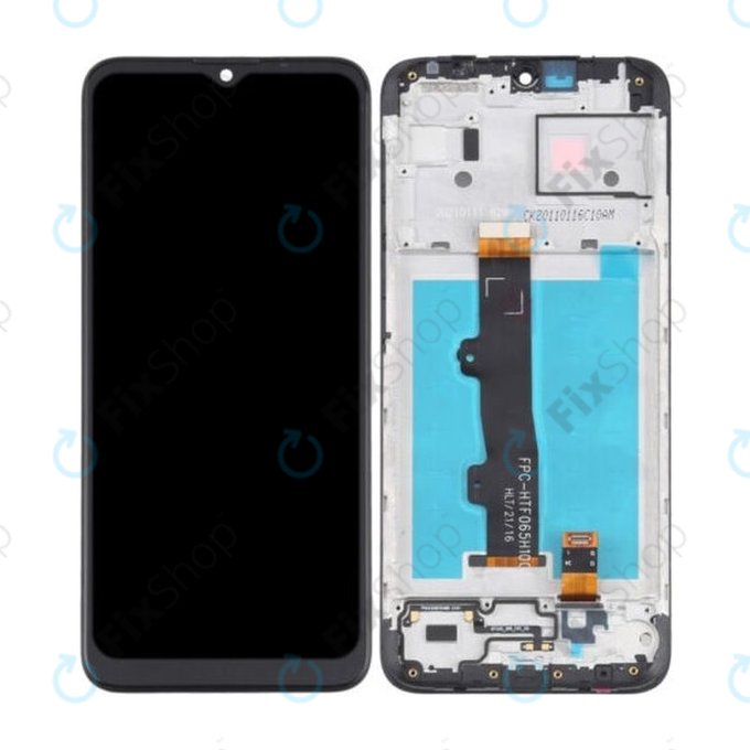 Motorola Moto E7 Power XT2097, E7i Power - Écran LCD + Écran Tactile + Cadre (Noir) TFT