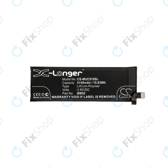 Batterie pour Xiaomi Mi Note 10 M190F4AG, 5150mAh, Li-Pol, 3.85 V, BM52, HQ