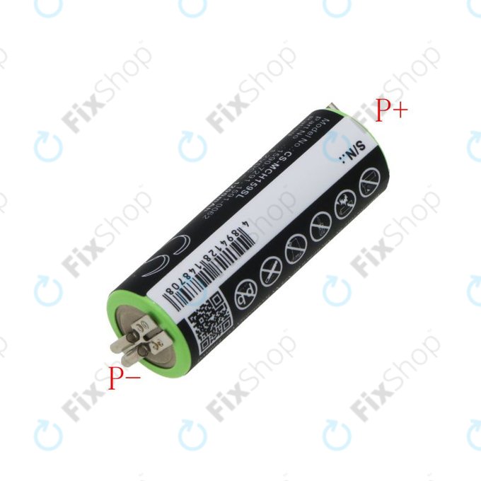 Batterie pour Moser Chromini 1591, Ermila Bella 1590, 1200mAh, Ni-MH, 1.2V, 1590-7291, HQ