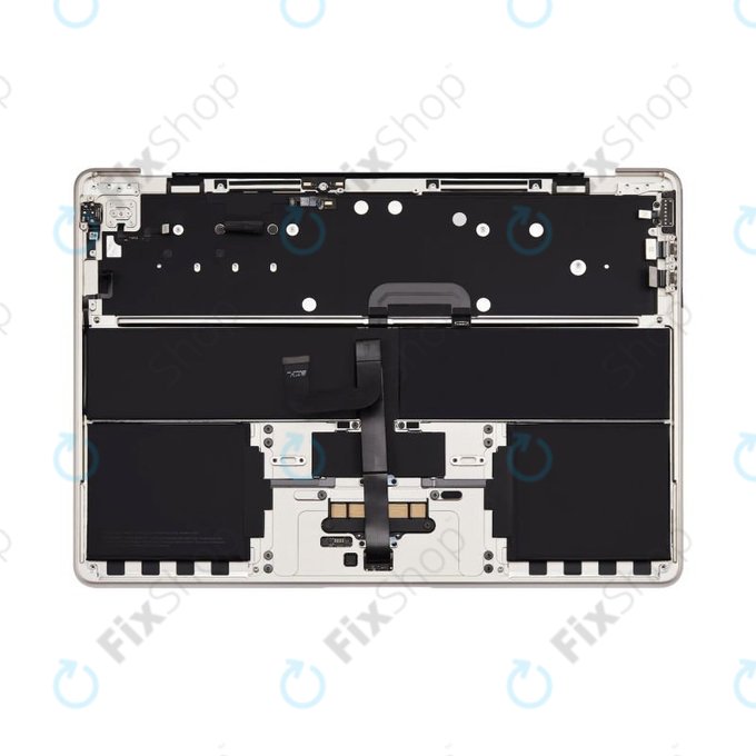 Cadre supérieur clavier pour MacBook Air 13", A3113 (2024), avec clavier US et batterie, Starlight, 661-40229, Genuine Apple